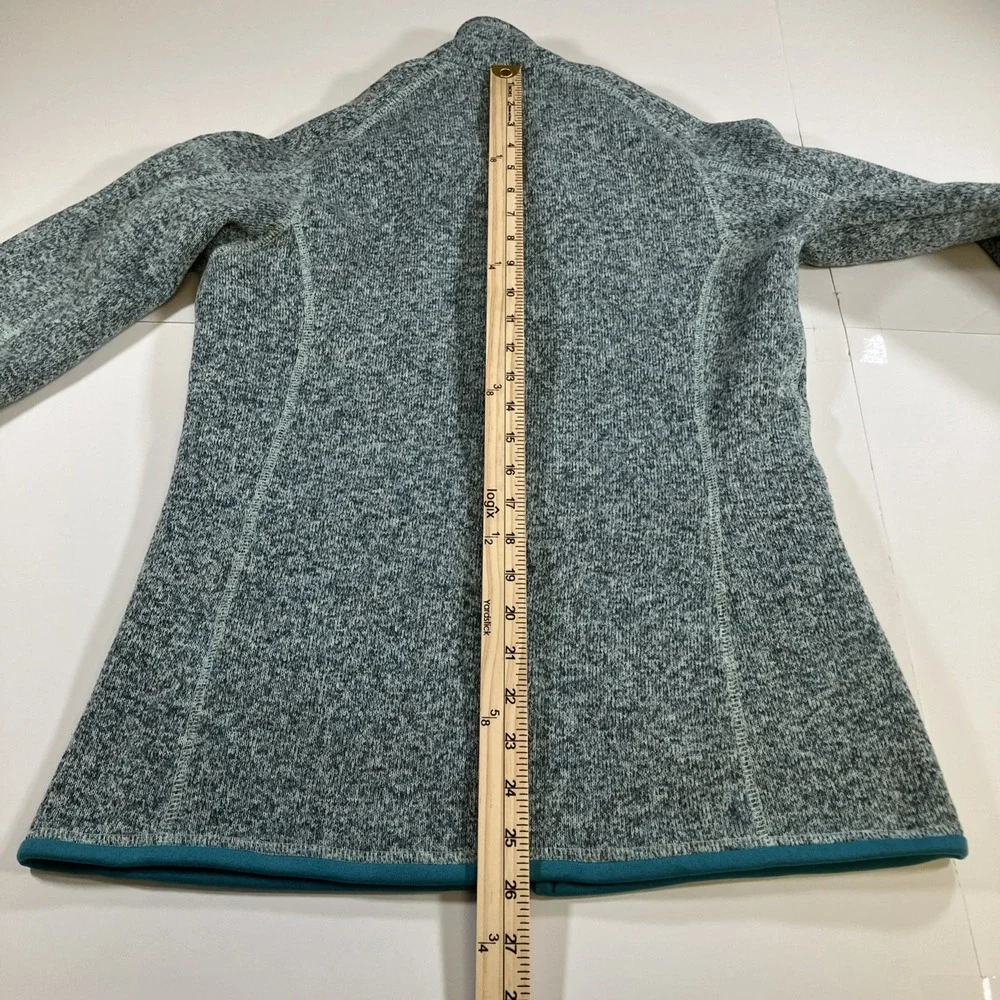 Patagonia Better Sweater Women's Medium Gray Blue Full-Zip Jacket Zipped Pockets